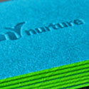 Neon Edge Painted Minimal Design Letterpress Business Card