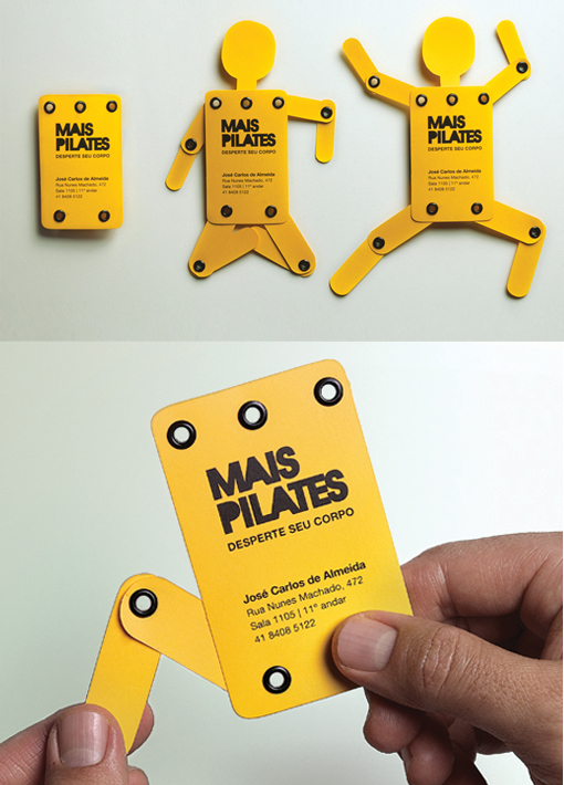 Clever Interactive Kinetic Business Card Design