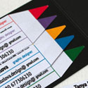Cleverly Designed Mini Business Cards With Matchbook Style Dispenser