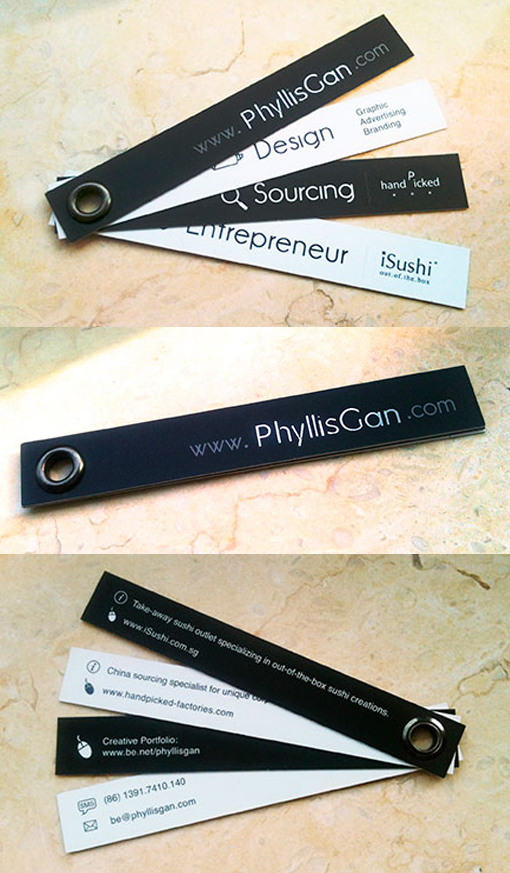 Handmade DIY Multi Purpose Black And White Business Card For An Entrepeneur
