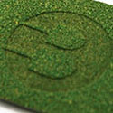 Quirky Stamped Artificial Turf Business Card For A Landscaper