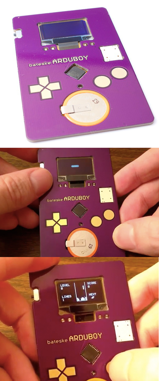 Cool Gameboy Style Tetris Playing Business Card