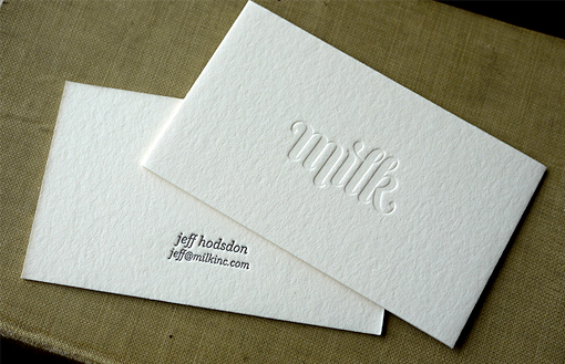 Deceptively Simple Minimal Design Shows Off Gorgeous Typography On A Business Card