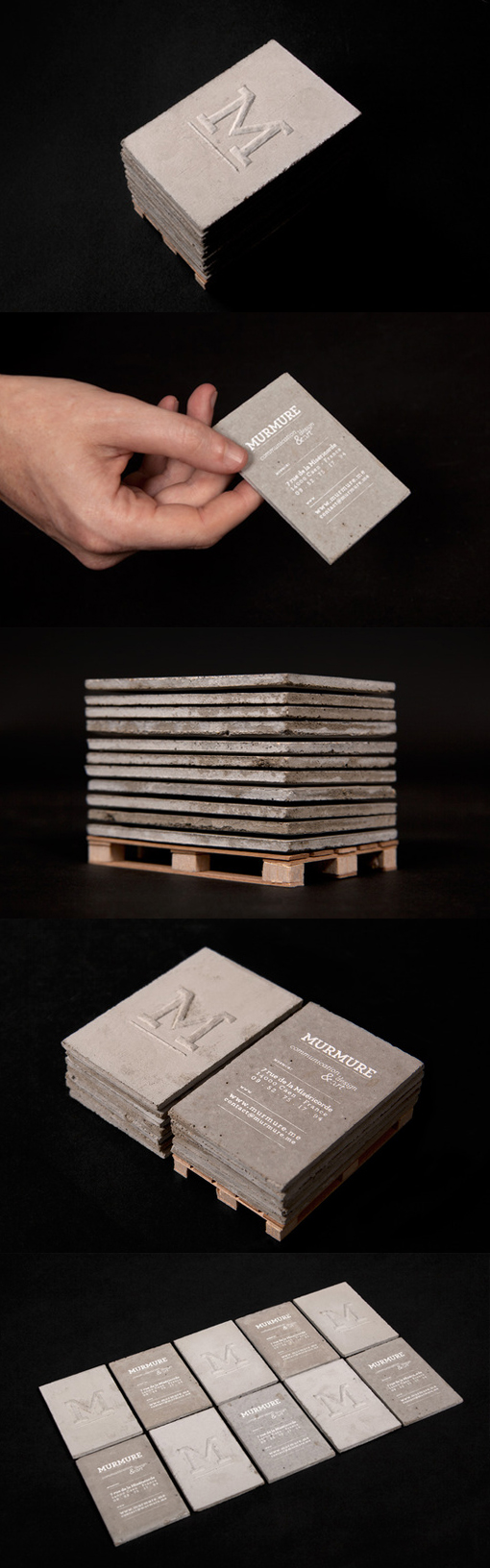 Creative Use Of Materials - A Concrete Business Card