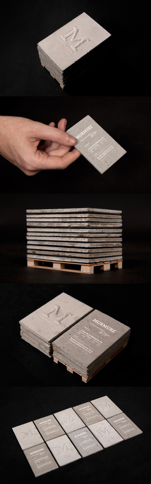 Creative Use Of Materials - A Concrete Business Card| CardObserver