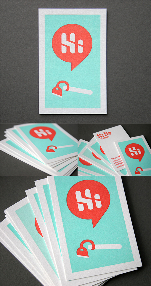 Clever Illustration For A Letterpress Business Card