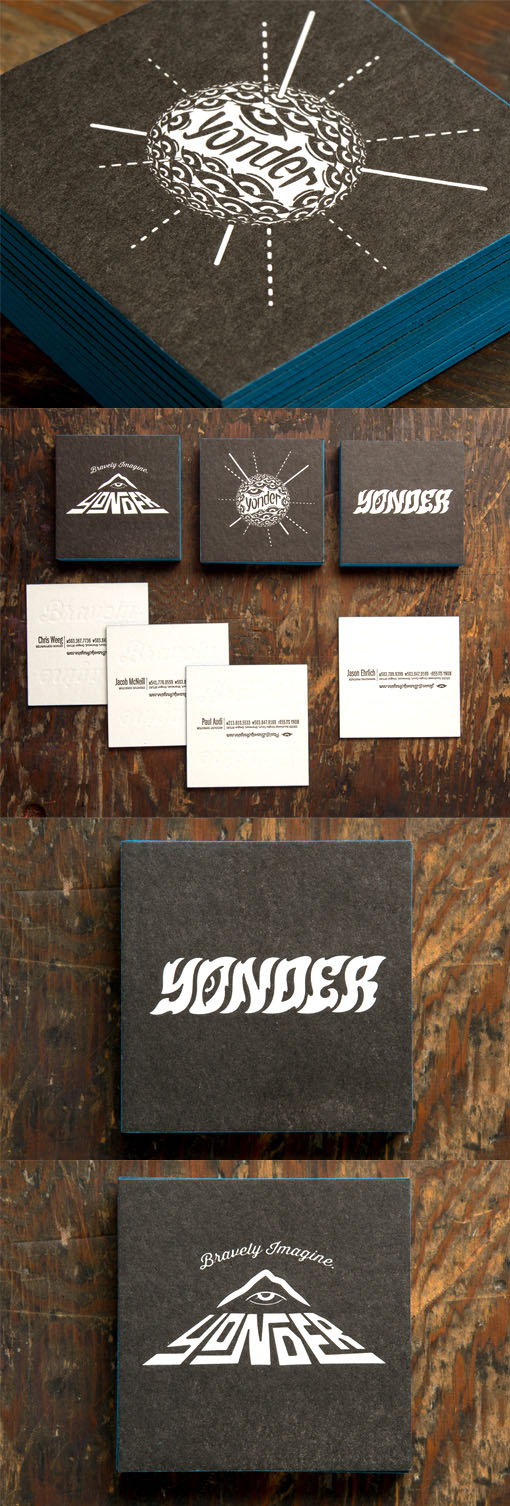 Bespoke Typography On A Black And White Edge Painted Letterpress Business Card