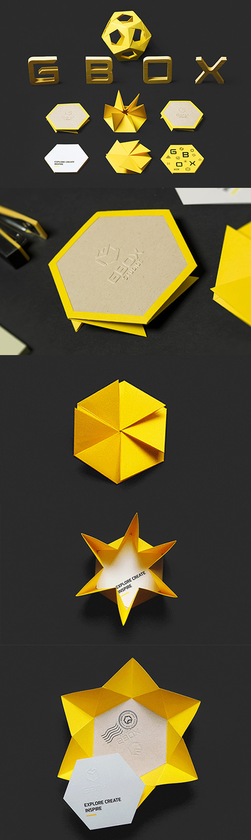 Inspired Origami Style Interactive Business Card For A Design Studio