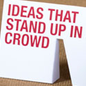 Clever Die Cut 3D Stand Up Business Card For A Creative Agency