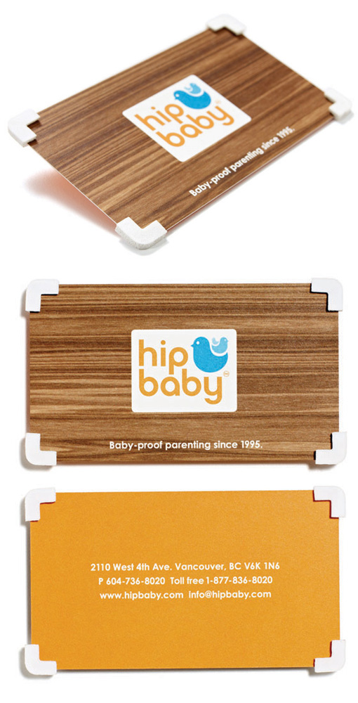 Clever Foam Cornered "Baby Proof" Business Card For A Baby Store