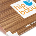 Clever Foam Cornered "Baby Proof" Business Card For A Baby Store