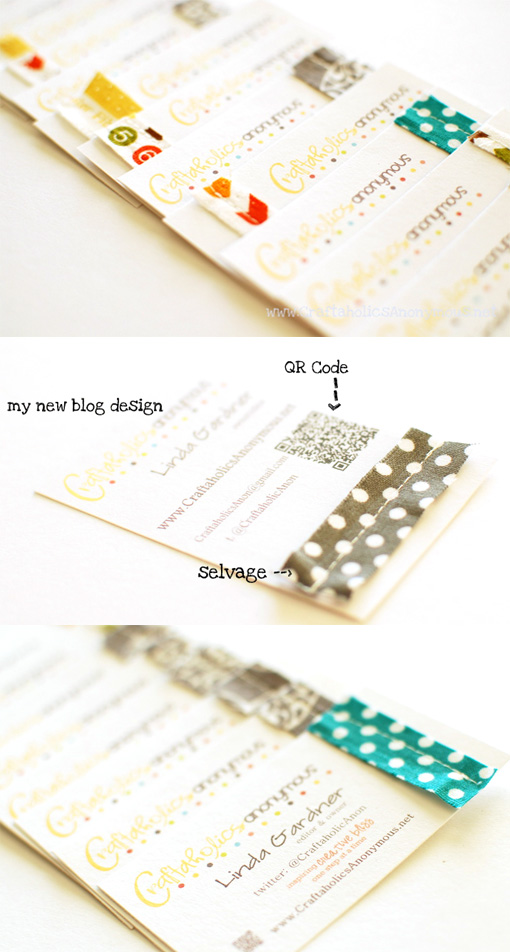 Crafty DIY Stitched Fabric Detail Business Card Design