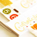 Crafty DIY Stitched Fabric Detail Business Card Design