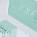 Beautiful Die Cut Letterpress Business Card Design For A Photographer