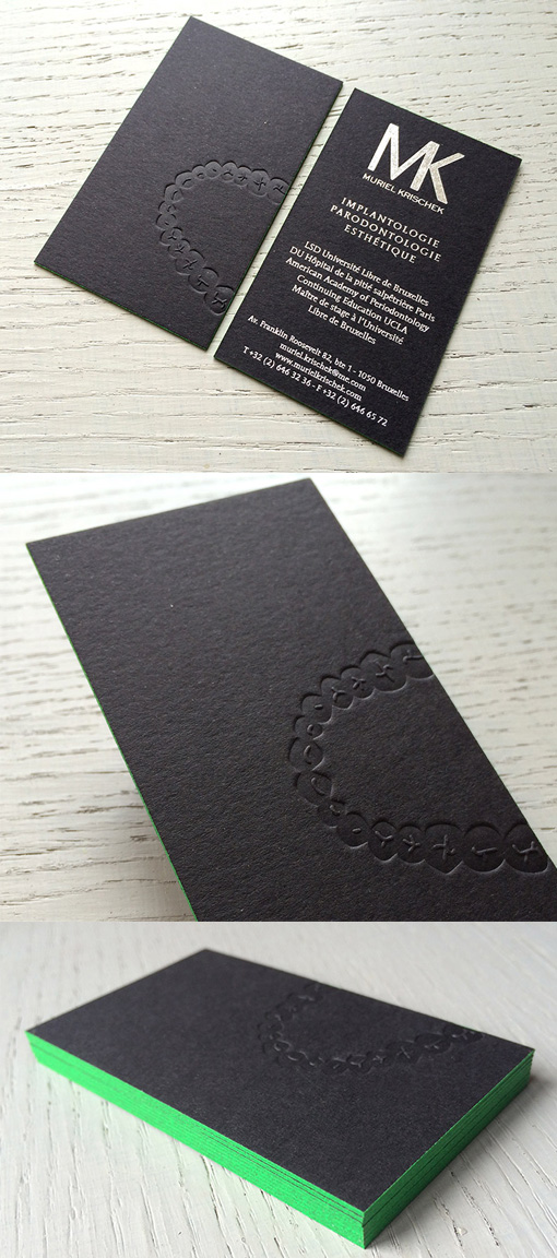 Clever Bite Mark Business Card For A Dentist