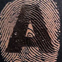 Amazing Laser Cut Fingerprint Business Card Design