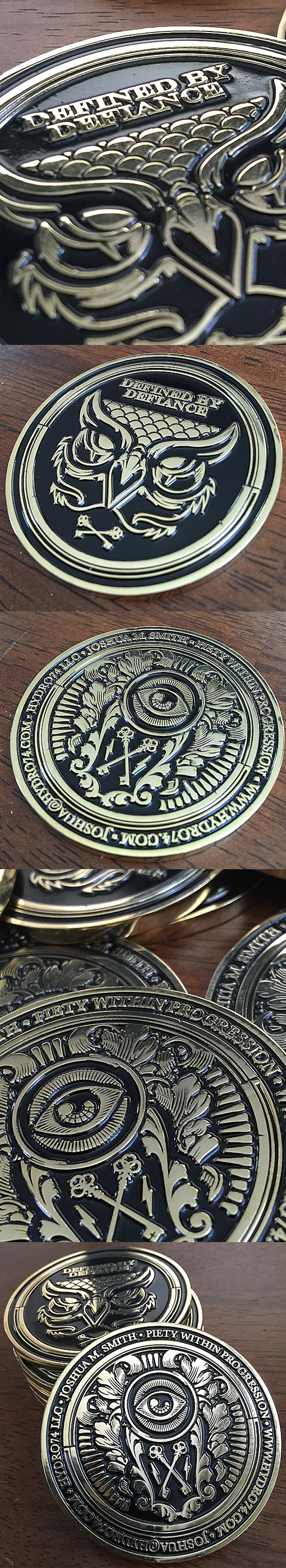 Amazing Metal Coin Business Card Design