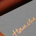 Brilliant Copper And Gold Foil On Black Business Card With Great Typography