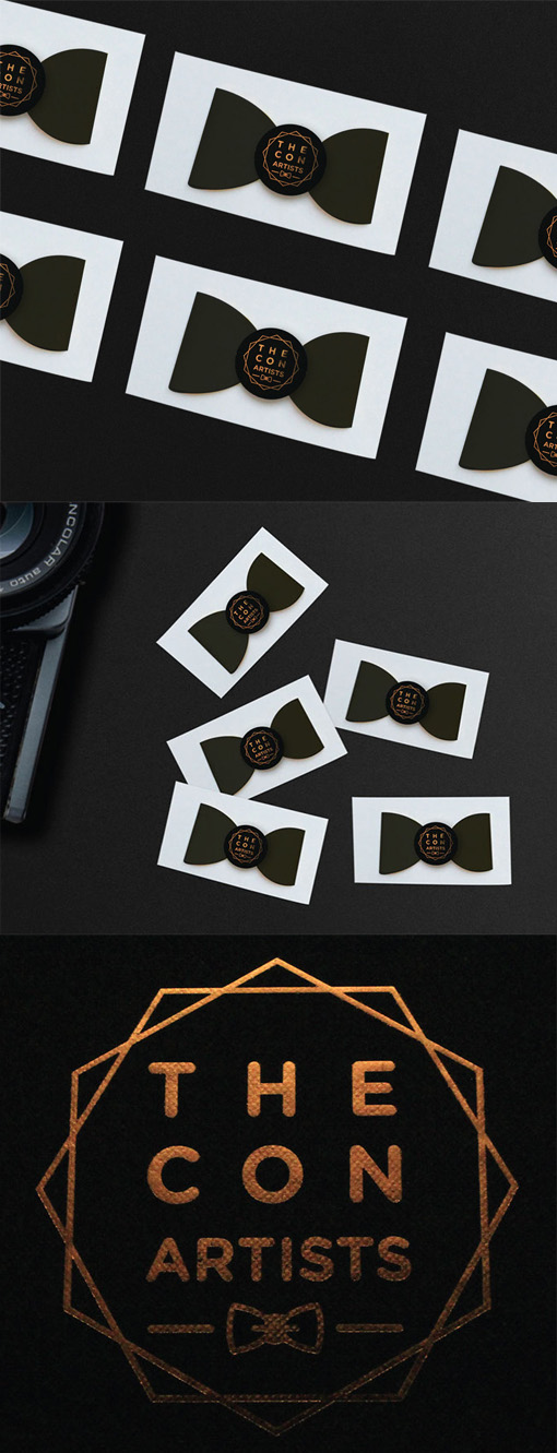 Clever 3D Origami Bow Business Cards For A Wedding Photographer