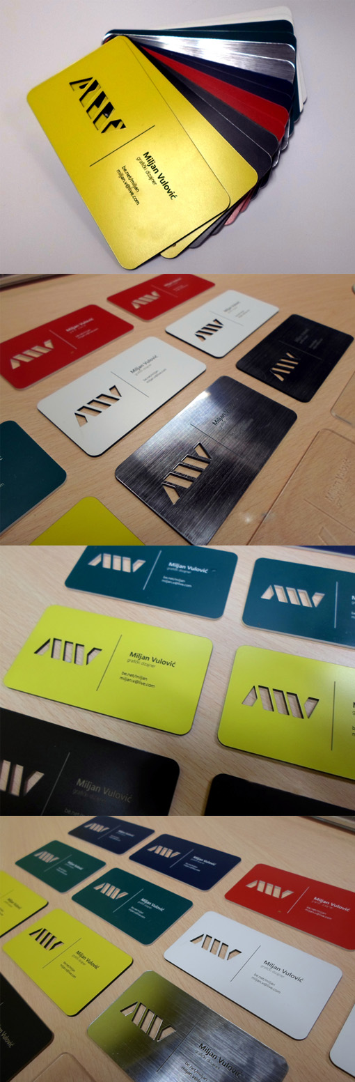 Laser Cut And Engraved Business Cards In Plastic, Metal And Paper