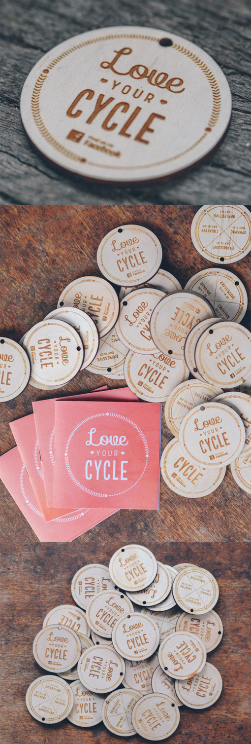 Laser Cut And Engraved Wooden Circular Business Card Design