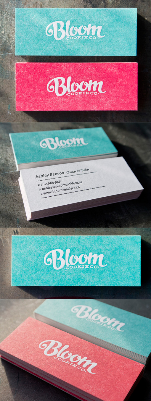 Great Hand Drawn Typography On A Letterpress Business Card