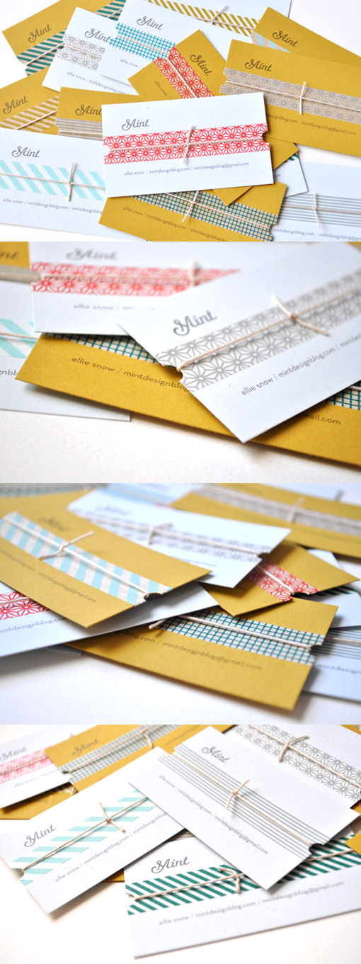 Simple But Effective DIY Handmade Business Card Design