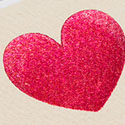 Elegant Red Foil Heart Business Card Design For A Fashion Boutique