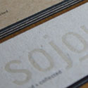 Subtle And Understated Edge Painted Letterpress Business Card Design