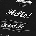 Stylish Typography On A Black And White Business Card Design Template