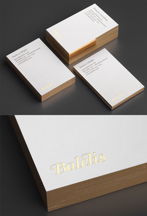 Luxury White And Gold Business Cards For A High End Auction House