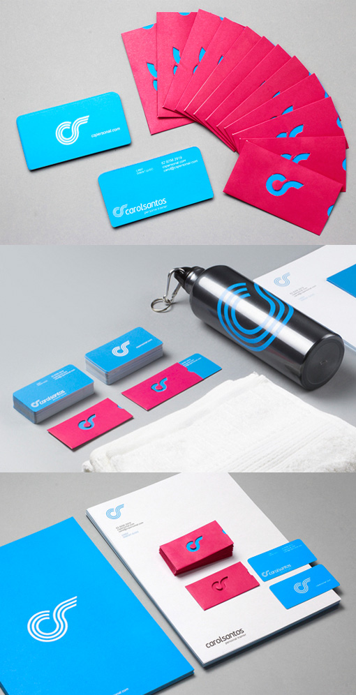 Dymanic Die Cut Interactive Business Card For A Personal Trainer