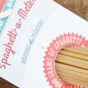 Clever Interactive Die Cut Spaghetti Measure Business Card Design