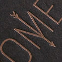 Sleek Black And Copper Ink Letterpress Business Card Design