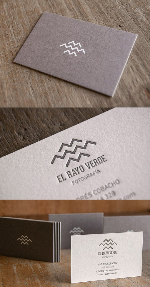 Earthy Understated Letterpress Business Card Design Shows Off A Distinctive Logo