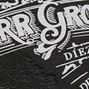Intricate Black And White Letterpress Business Card Design