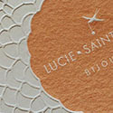 Textured Letterpress Business Card Design For A Jewellery Designer