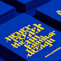 Bold High Contrast Business Cards With Interesting Typography