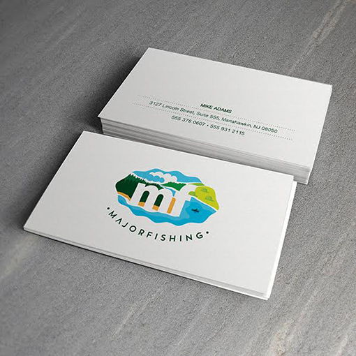 Creative Illustrated Business Card with Outdoor Theme
