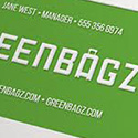 Minimal Green Business Card For An Eco-Friendly Fashion COmpany