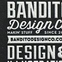 Excellent Typography On A Vintage Chalk Board Style Black And White Business Card