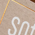 Fresh Clean Design On A Gold Foiled Business Card For A Produce Supplier
