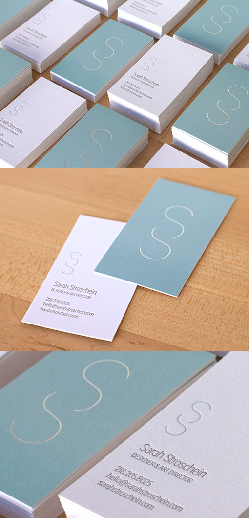 Understated But Highly Effective Pastel Minimalist Business Card Design