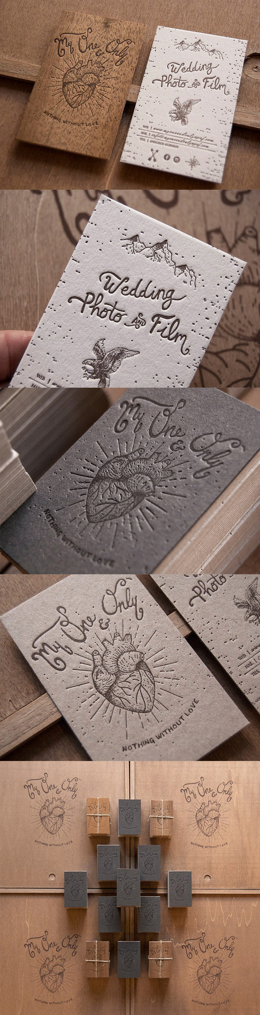 Amazing Laser Etched Layered Wooden Business Card For A Wedding Photographer