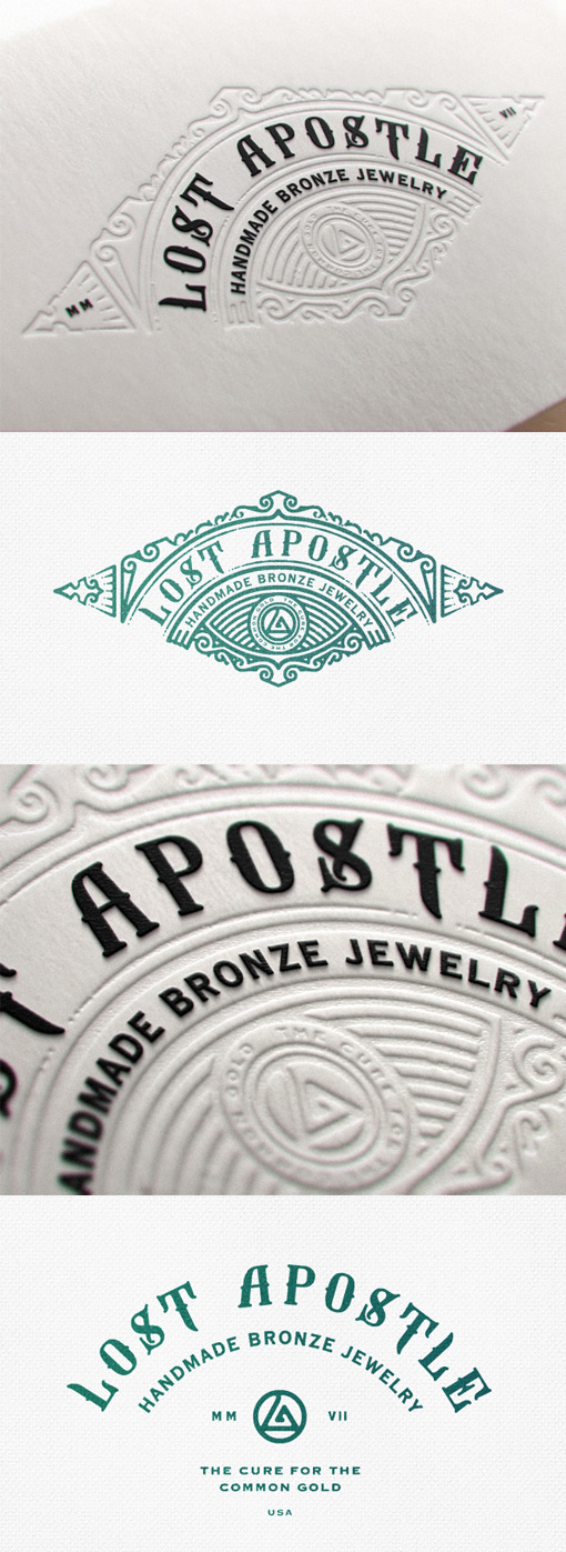Excellent Bespoke Typography And Vintage Imagery On A Letterpress Business Card