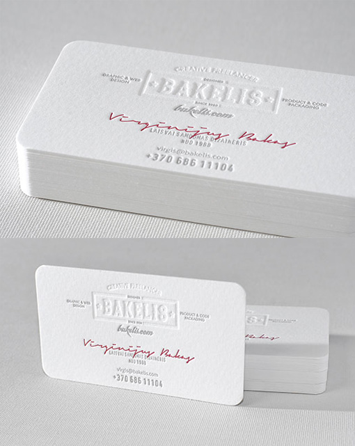 Vintage Styling Meets Modern Minimalism On An Award Winning White Business Card