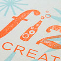 Creative Handmade Custom Stamped Business Card Design