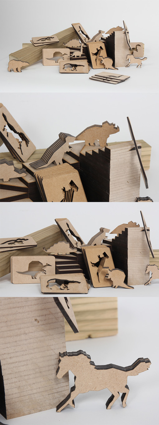 Clever Laser Cut Wooden Business Card Design