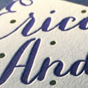 Striking Typography On A Letterpress Business Card For A Web Designer