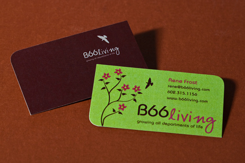 Rounded B66Living Business Card